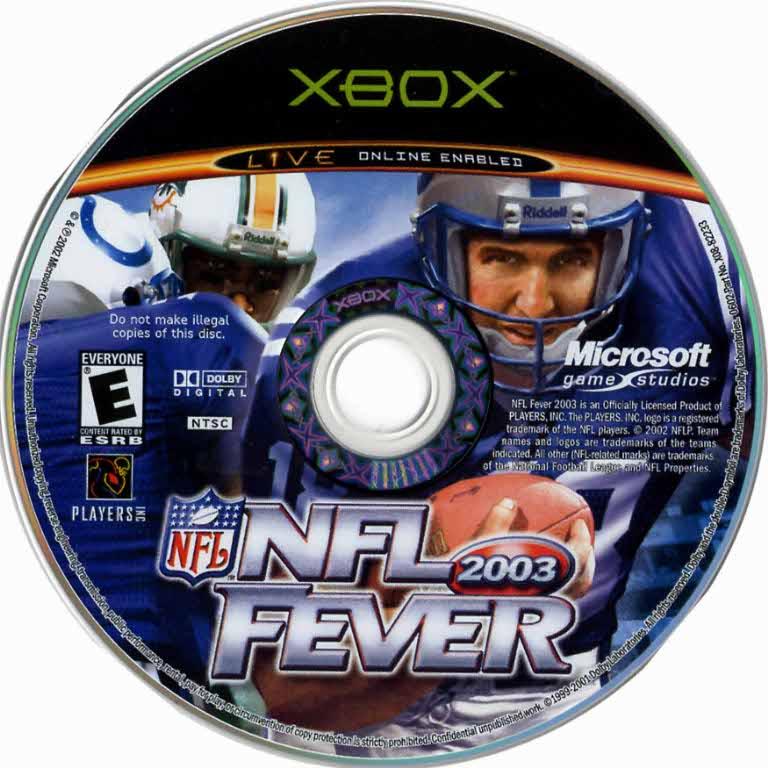 
NFL Fever 2003 | Xbox | North America | physical media scan: Disc | PriceCharting
