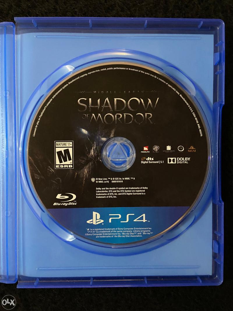 
Middle-Earth: Shadow of Mordor | PlayStation 4 | North America | physical media scan: Disc | PriceCharting