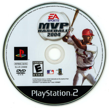 
MVP Baseball 2004 | PlayStation 2 | North America | physical media scan: Disc | PriceCharting