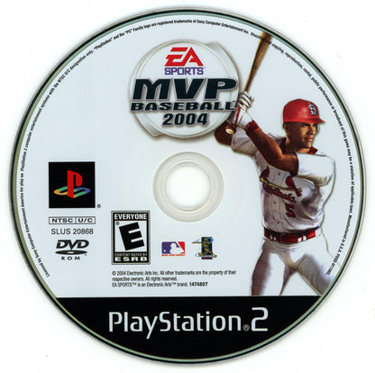
MVP Baseball 2004 | PlayStation 2 | North America | physical media scan: Disc | PriceCharting