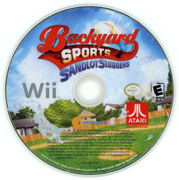 
Backyard Sports: Sandlot Sluggers | Wii | North America | physical media scan: Disc | PriceCharting