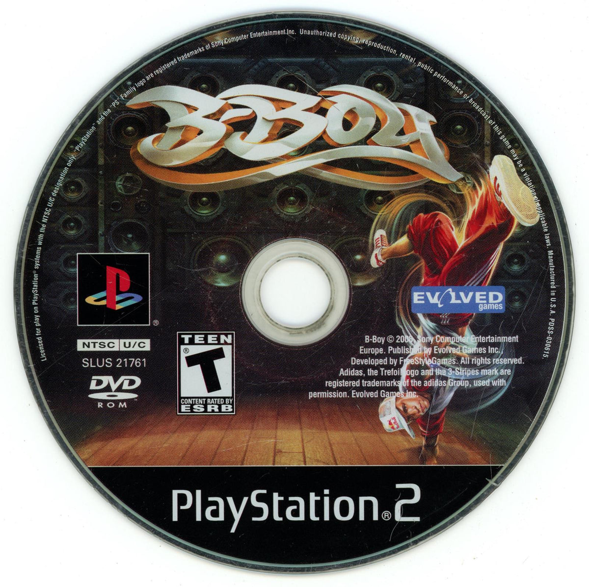 
B-Boy | PlayStation 2 | North America | physical media scan: Disc | PriceCharting