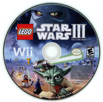 
LEGO Star Wars III: The Clone Wars | Wii | North America | physical media scan: Disc | PriceCharting