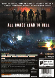 
Resident Evil: Operation Raccoon City | Xbox 360 | North America | back cover scan: Back Cover | PriceCharting
