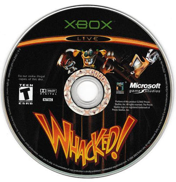 
Whacked! | Xbox | North America | physical media scan: Game Disc | PriceCharting