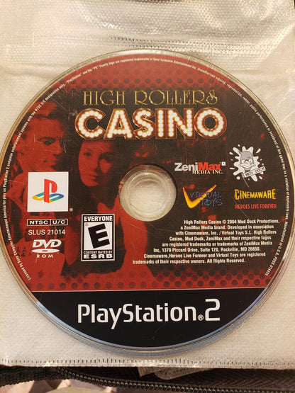
High Rollers Casino | PlayStation 2 | North America | physical media scan: Disc | PriceCharting