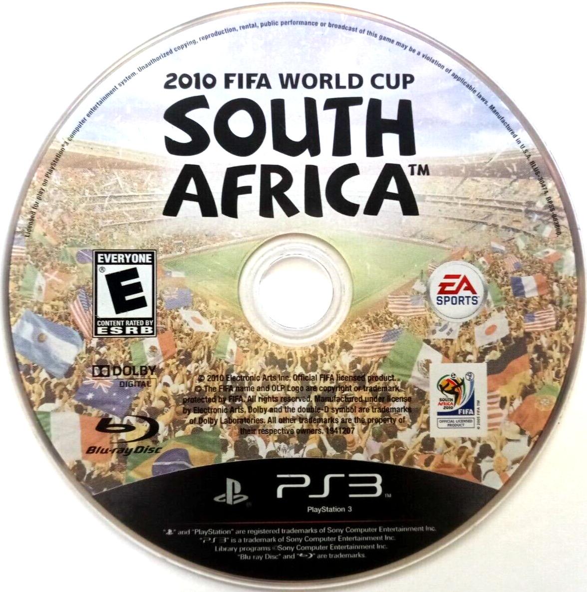 
2010 FIFA World Cup South Africa | PlayStation 3 | North America | physical media scan: Disc | PriceCharting