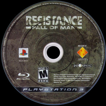 
Resistance: Fall of Man | PlayStation 3 | North America | physical media scan: Game Disc | PriceCharting
