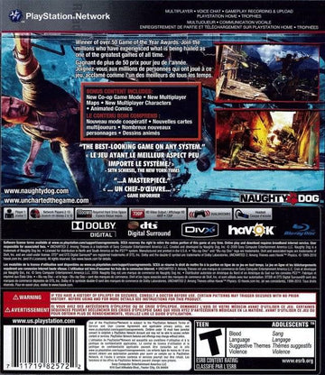 
Uncharted 2: Among Thieves | PlayStation 3 | North America | back cover scan: Back | PriceCharting