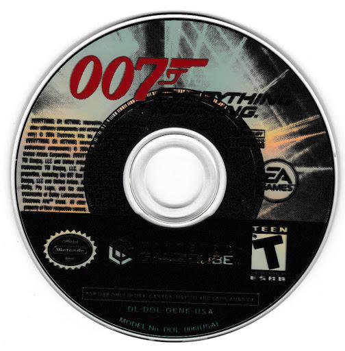 
007: Everything or Nothing | GameCube | North America | physical media scan: Game Disc | PriceCharting