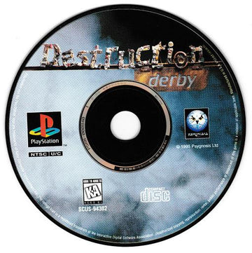 
Destruction Derby [Long Box] | PlayStation | North America | physical media scan: Game Disc | PriceCharting