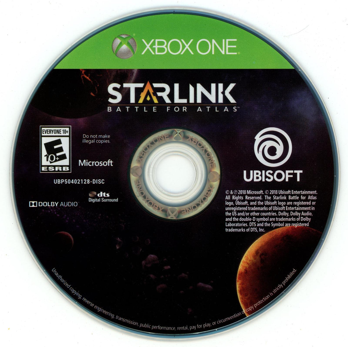 Starlink: Battle for Atlas | Xbox One | North America | physical media scan: Disc | PriceCharting