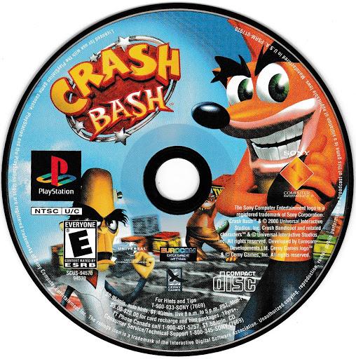 Crash Bash | PlayStation | North America | physical media scan: Game Disc | PriceCharting