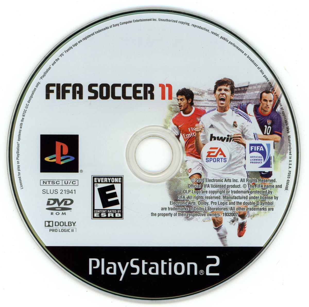 
FIFA Soccer 11 | PlayStation 2 | North America | physical media scan: Disc | PriceCharting