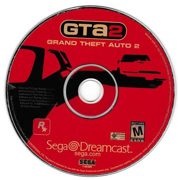 
Grand Theft Auto 2 | Dreamcast | North America | physical media scan: Game Disc | PriceCharting
