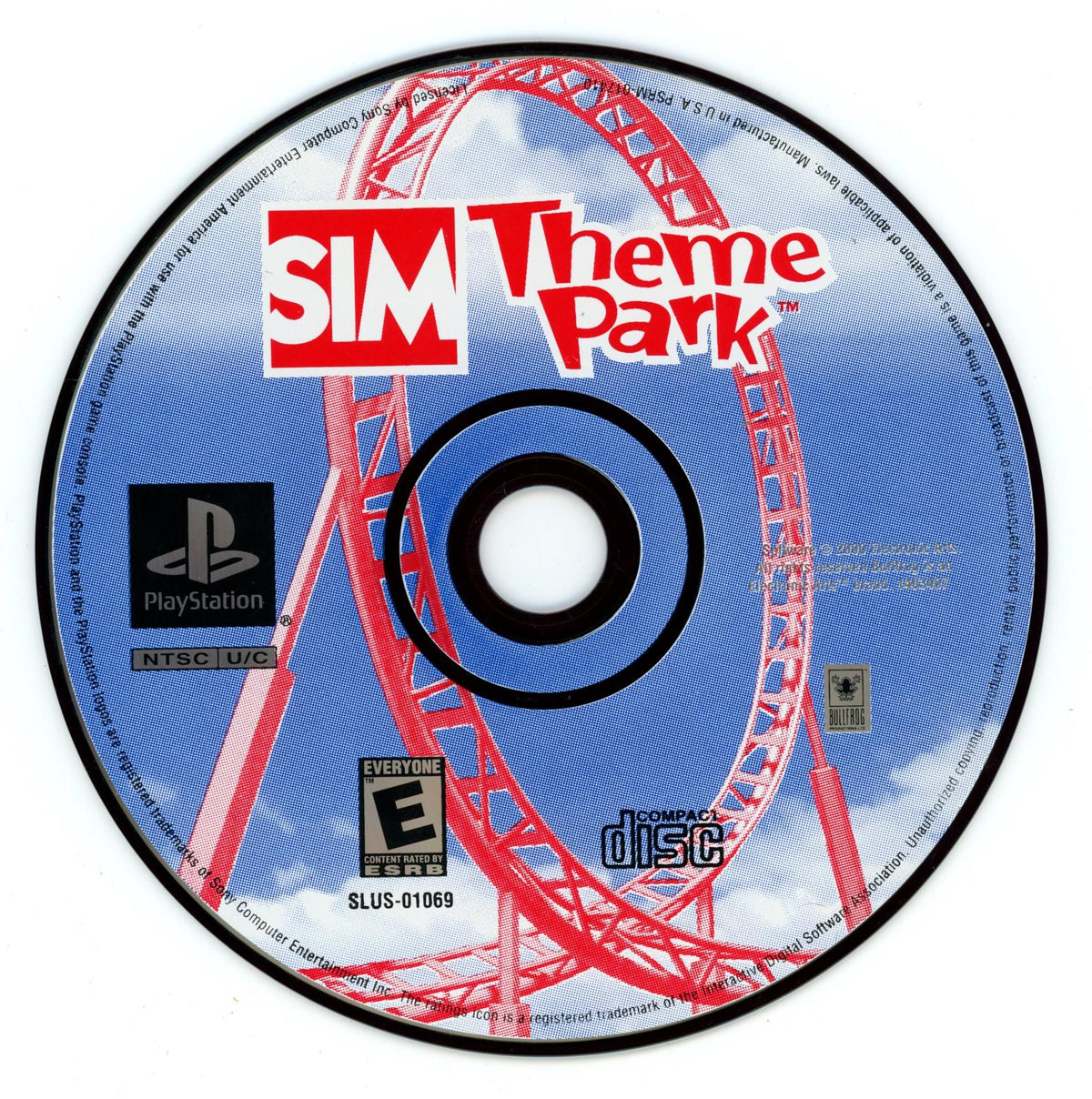 
Sim Theme Park | PlayStation | North America | physical media scan: Disc | PriceCharting