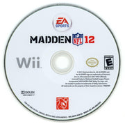 
Madden NFL 12 | Wii | North America | physical media scan: Disc | PriceCharting