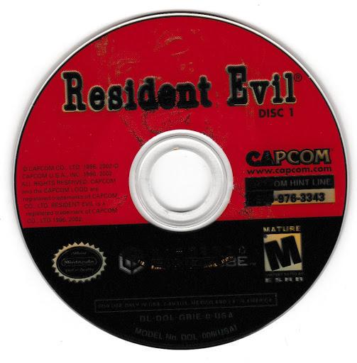 Resident Evil | GameCube | North America | physical media scan: Game Disc 1 | PriceCharting