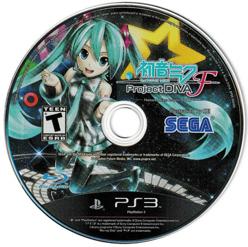 
Hatsune Miku: Project DIVA F | PlayStation 3 | North America | physical media scan: Game Disc | PriceCharting