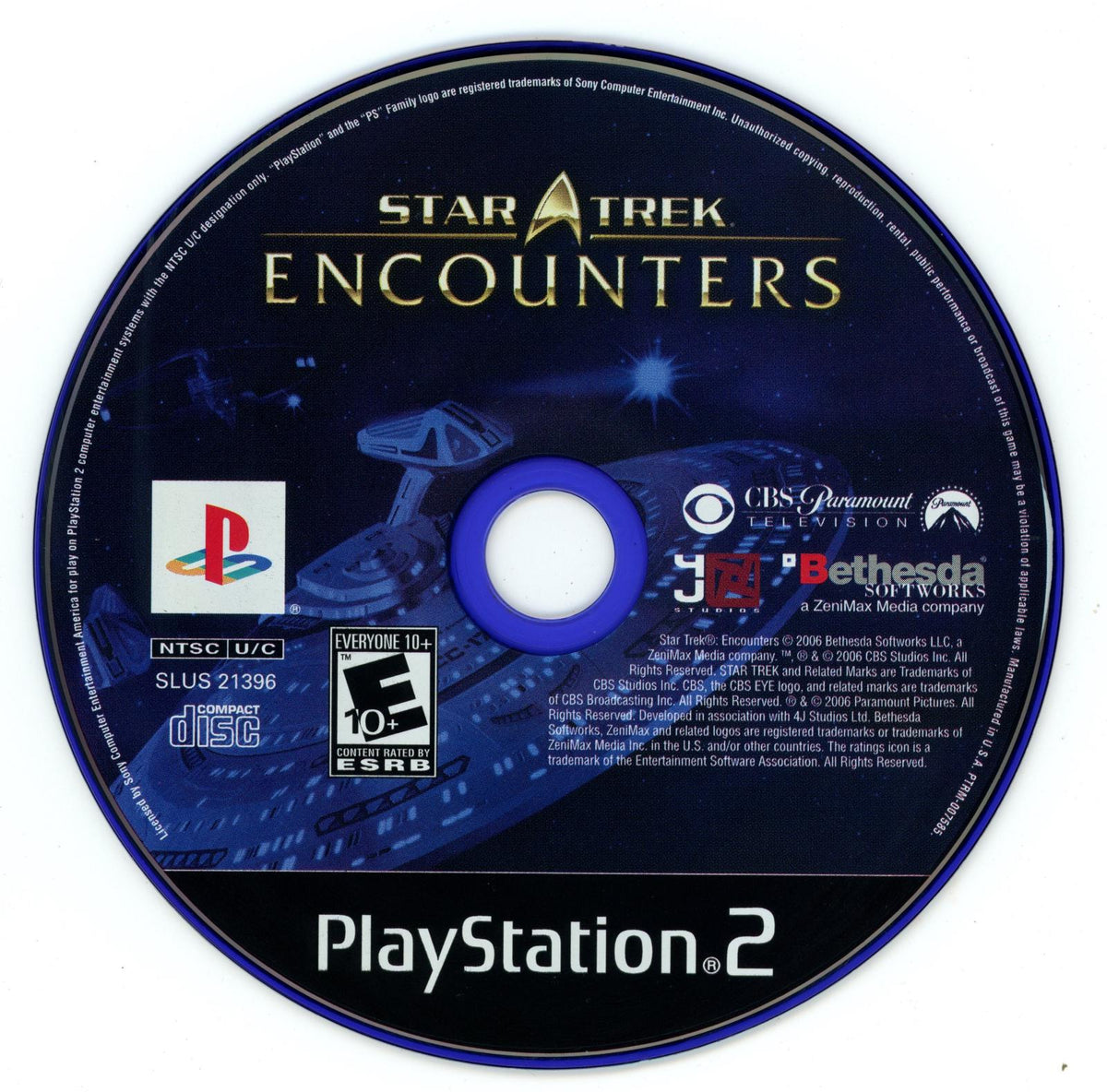 Star Trek: Encounters | PlayStation 2 | North America | physical media scan: Disc | PriceCharting