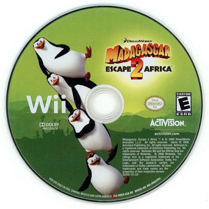 
Madagascar: Escape 2 Africa | Wii | North America | physical media scan: Disc | PriceCharting