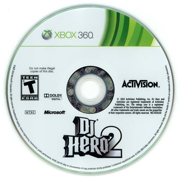 
DJ Hero 2 | Xbox 360 | North America | physical media scan: Disc | PriceCharting