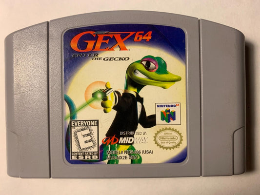 
Gex 64 | Nintendo 64 | North America | physical media scan: Cartridge | PriceCharting