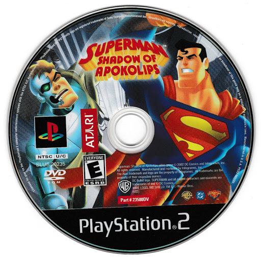 
Superman: Shadow of Apokolips | PlayStation 2 | North America | physical media scan: Game Disc | PriceCharting