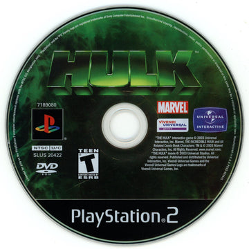 
Hulk | PlayStation 2 | North America | physical media scan: Disc | PriceCharting