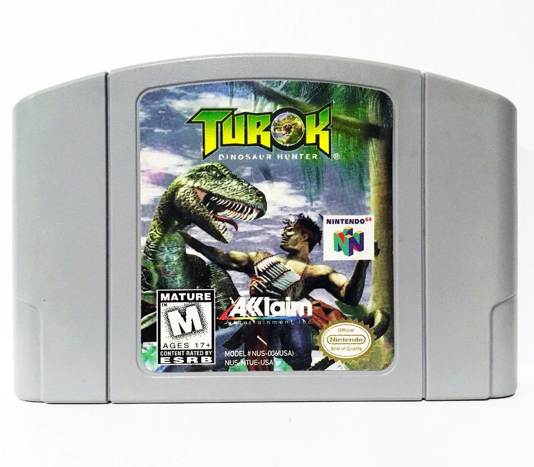 
Turok: Dinosaur Hunter | Nintendo 64 | North America | physical media scan: Cartridge | PriceCharting