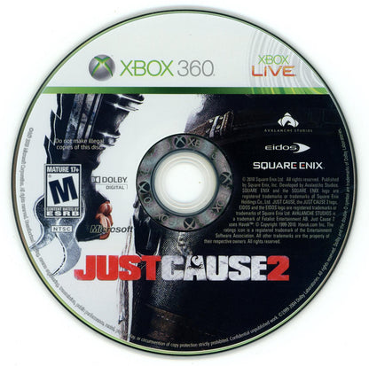 
Just Cause 2 | Xbox 360 | North America | physical media scan: Disc | PriceCharting