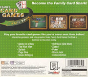 
Family Card Games Fun Pack | PlayStation | North America | back cover scan: Back Cover | PriceCharting