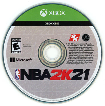 
NBA 2K21 | Xbox One | North America | physical media scan: Disc | PriceCharting