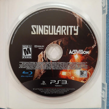 
Singularity | PlayStation 3 | North America | physical media scan: Disc | PriceCharting