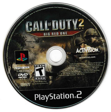 
Call of Duty 2: Big Red One | PlayStation 2 | North America | physical media scan: Game Disc | PriceCharting