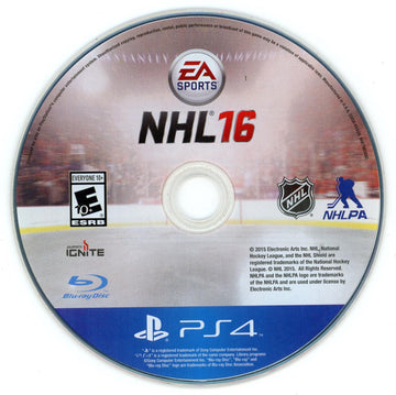 
NHL 16 | PlayStation 4 | North America | physical media scan: Disc | PriceCharting