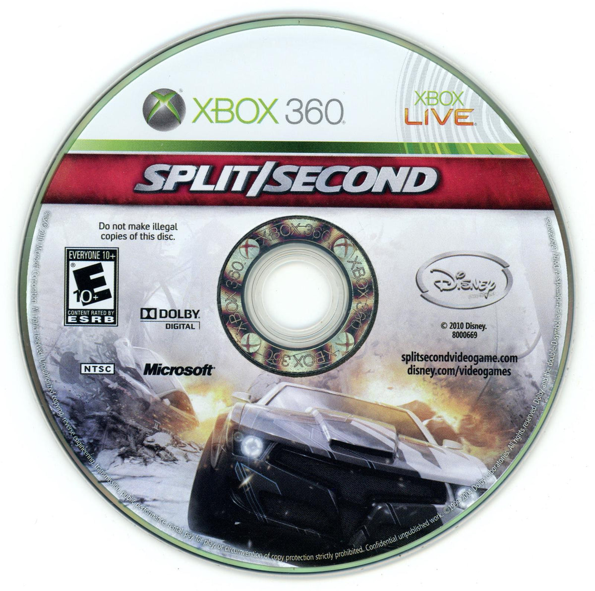 
Split/Second | Xbox 360 | North America | physical media scan: Disc | PriceCharting