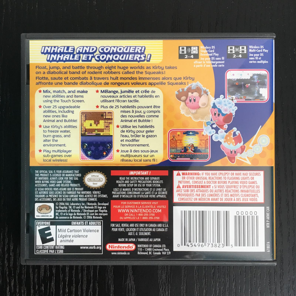 
Kirby: Squeak Squad | Nintendo DS | North America | back cover scan: Back Cover | PriceCharting