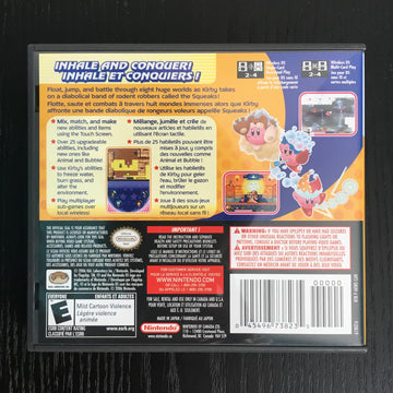 
Kirby: Squeak Squad | Nintendo DS | North America | back cover scan: Back Cover | PriceCharting