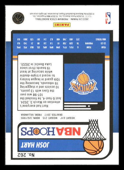 2023-24 Hoops Premium Stock #262 Josh Hart