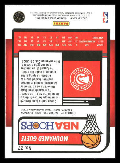 2023-24 Hoops Premium Stock #27 Mouhamed Gueye