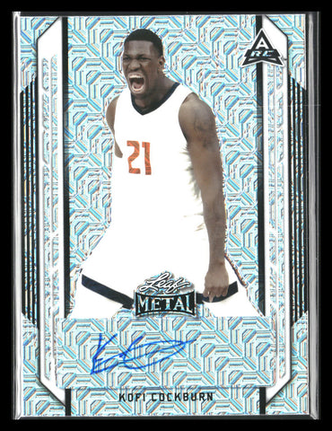 2021-22 Leaf Metal #BA-KC2 Kofi Cockburn Silver Mojo