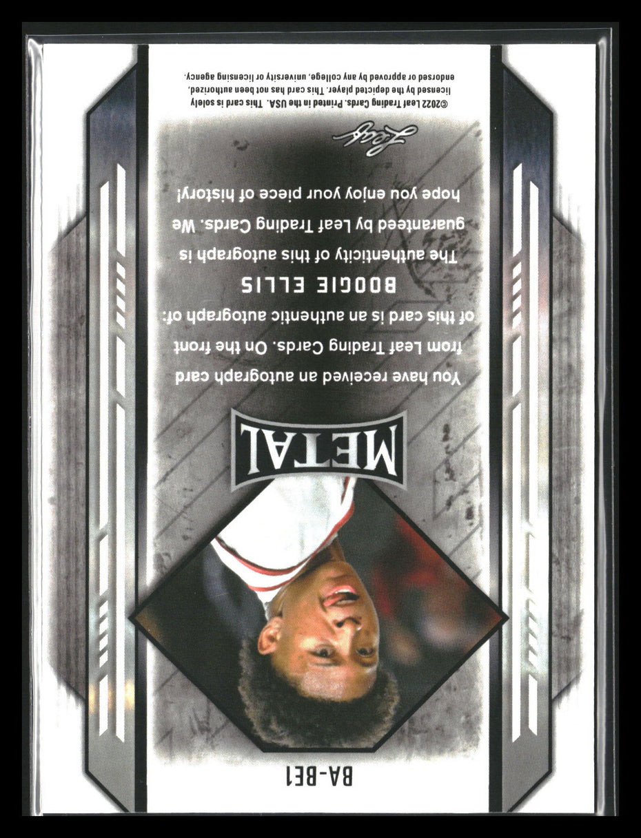 2021-22 Leaf Metal #BA-BE1 Boogie Ellis Silver Crystal