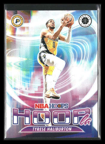 2023-24 Tyrese Haliburton Panini Hoops Premium Stock Hoopla Silver Prizm Pacers