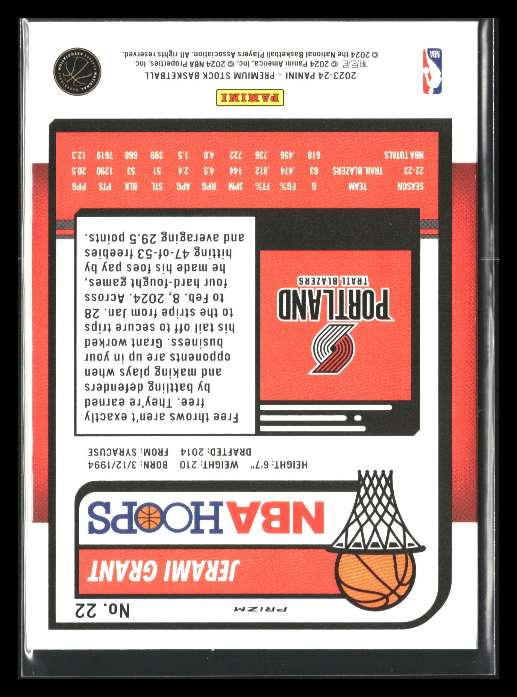 2023-24 Panini NBA Hoops Premium Stock Seismic Prizm #22 Jerami Grant