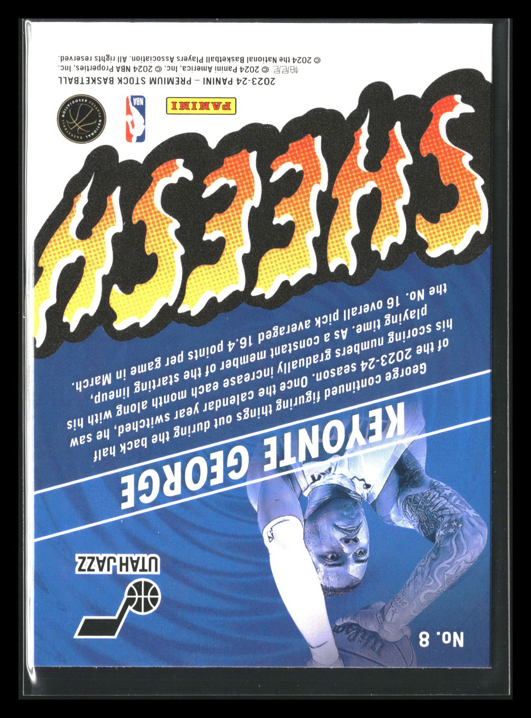 2023-24 Panini Hoops Premium Stock Keyonte George #8 Sheesh RC