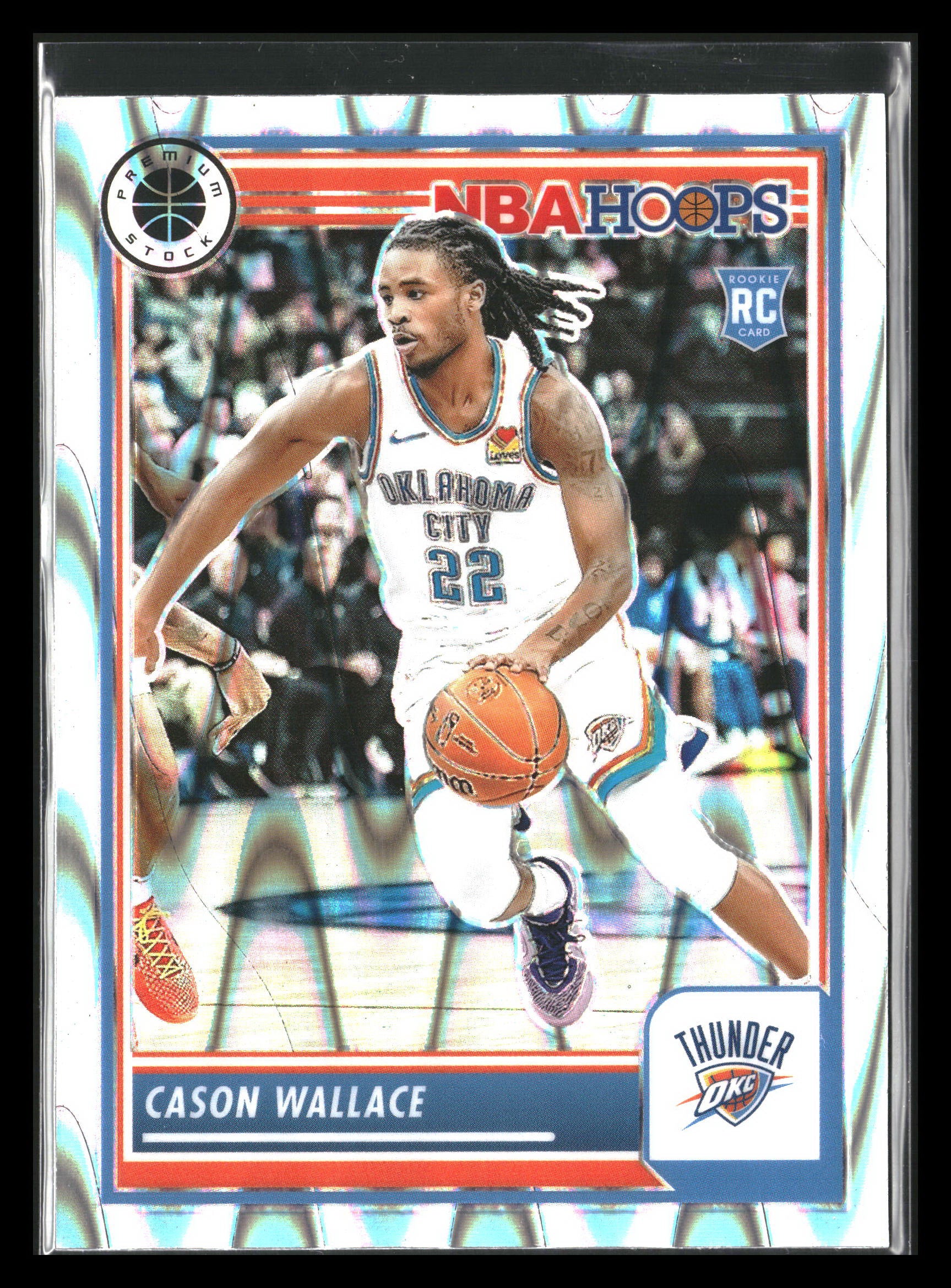 2023-24 NBA HOOPS Premium Stock Cason Wallace RC #281 Seismic Wave