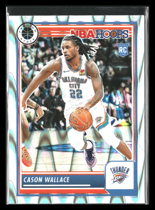 2023-24 NBA HOOPS Premium Stock Cason Wallace RC #281 Seismic Wave