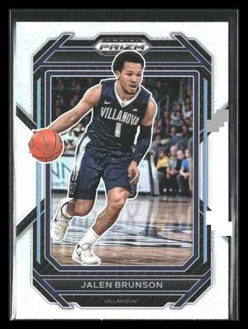 2023 Panini Prizm Draft Picks #87 Jalen Brunson Silver