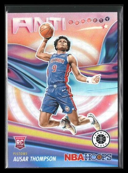 2023-2024 NBA Hoops Premium Stock #8 Ausar Thompson Anti Gravity Holo Rookie